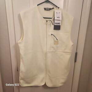 RAINS Fleece Vest. Color: Straw. NWT. Sizes: Various